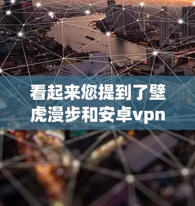 看起来您提到了壁虎漫步和安卓vpn，但这两个词在您提到的上下文中似乎不太准确。以下是一些可能的解释和建议