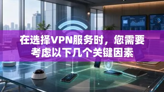 在选择VPN服务时，您需要考虑以下几个关键因素
