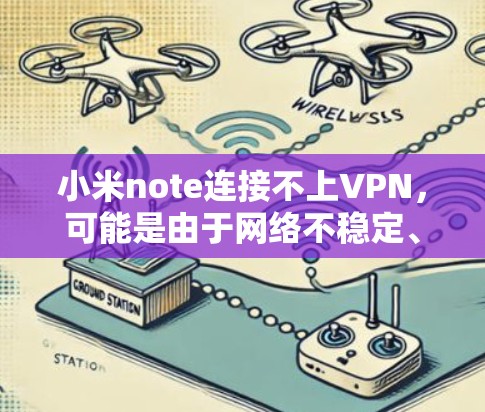 小米note连接不上VPN，可能是由于网络不稳定、VPN服务器被封或者小米note本身存在问题。以下是一些步骤来解决这个问题