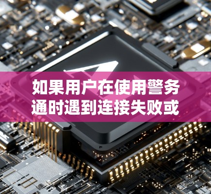如果用户在使用警务通时遇到连接失败或VPN失败的问题，以下是一些可能的解决步骤和建议