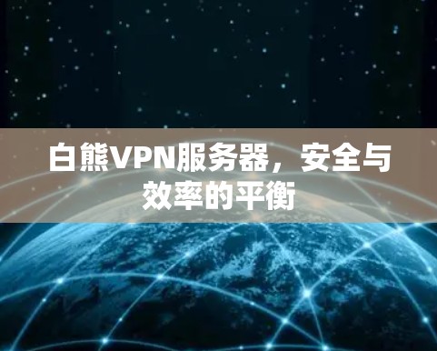 白熊VPN服务器，安全与效率的平衡