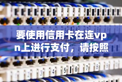 要使用信用卡在连vpn上进行支付，请按照以下步骤操作