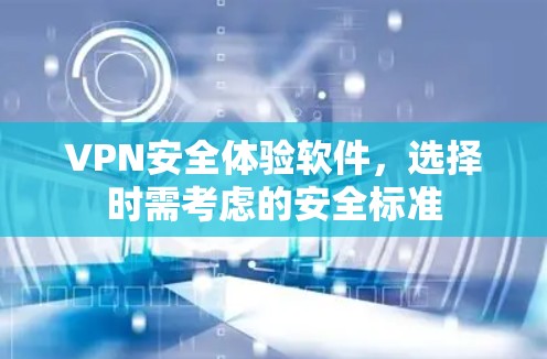 VPN安全体验软件，选择时需考虑的安全标准