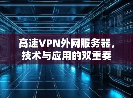 高速VPN外网服务器，技术与应用的双重奏