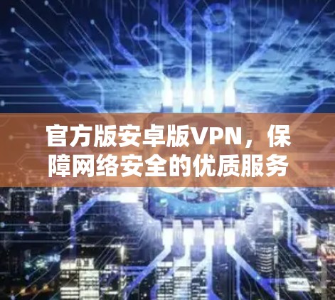 官方版安卓版VPN，保障网络安全的优质服务