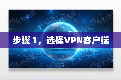 步骤 1，选择VPN客户端