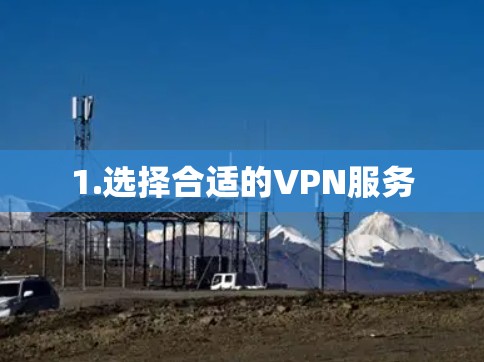 1.选择合适的VPN服务